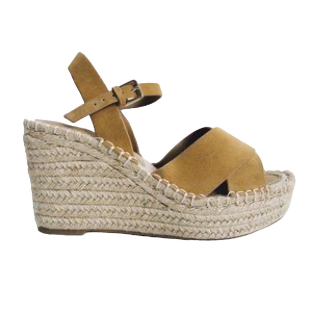Zara  Perp-Toe Wedge Platform Sandals